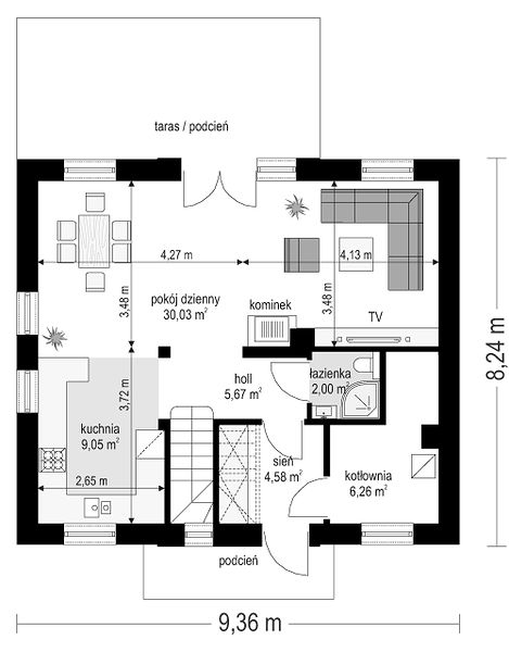 План 1 этажа дома DGD-6828-31 План 1 этажа дома DGD-6828-31