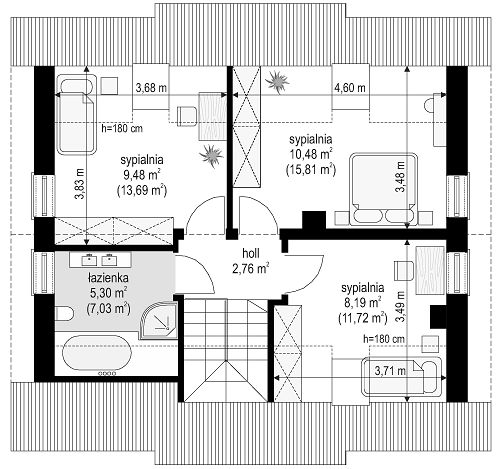 План 2 этажа дома DGD-6828-31 План 2 этажа дома DGD-6828-31