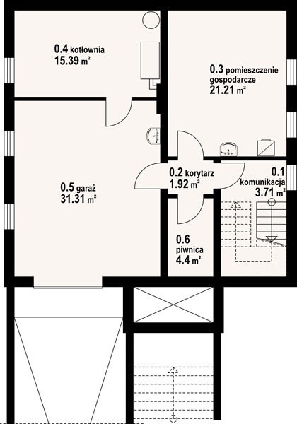 План 1 этажа дома FIG-4964-65 План 1 этажа дома FIG-4964-65