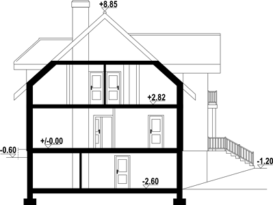 Фасад дома FIG-4964-65 Фасад дома FIG-4964-65